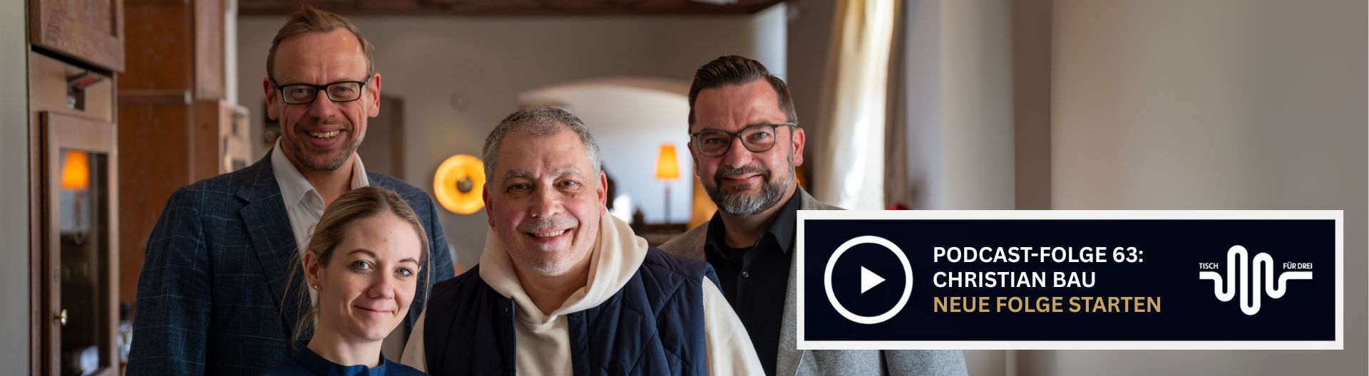 Podcast Tisch für Drei